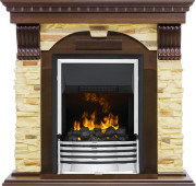 Каминокомплект Dublin угловой - Темный дуб / Сланец с очагом Flagstaff Каминокомплект Dublin угловой - Темный дуб / Сланец с очагом Flagstaff