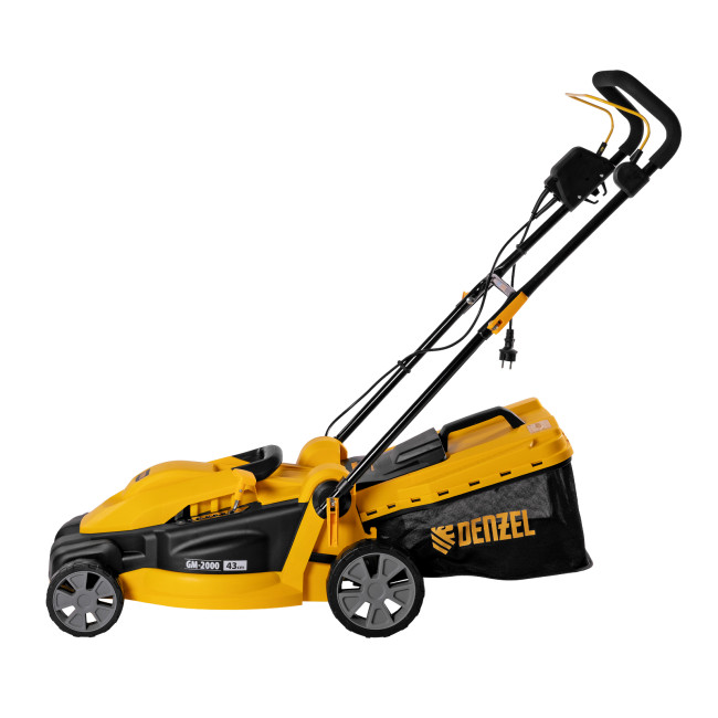 Газонокосилка электрическая GM-2000, 2000 Вт, ширина 43 см, 6 уровней, травосборник 45 л. Denzel в Красноярске Газонокосилка электрическая GM-2000, 2000 Вт, ширина 43 см, 6 уровней, травосборник 45 л. Denzel в Красноярске