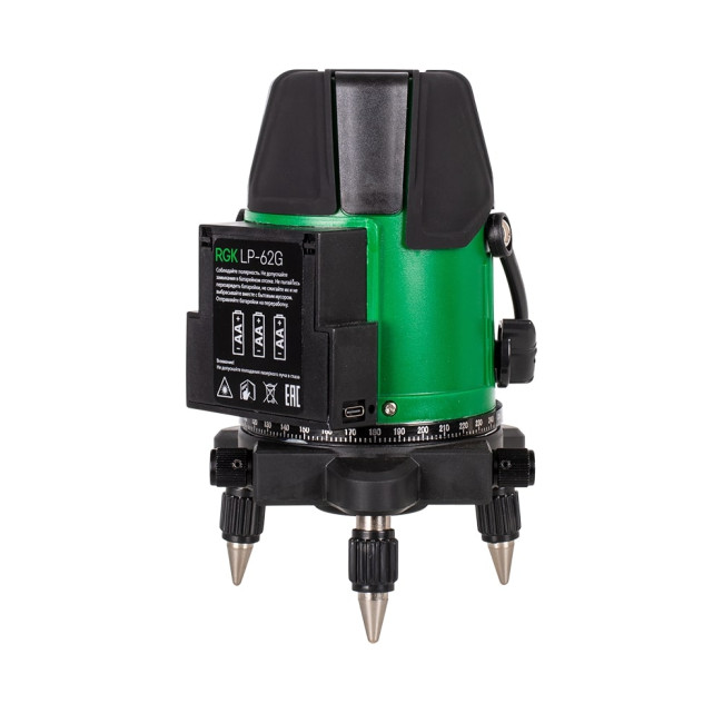 Лазерный уровень RGK LP-62G + штатив RGK LET-170 в Красноярске