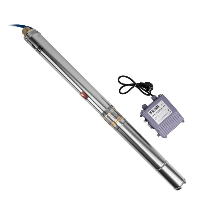 Скважинный насос DWC-3-60, центробежный, диаметр 3", 800 Вт, 3300 л/ч, напор 60 м Denzel в Красноярске