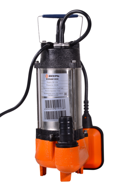 Фекальный насос ВИХРЬ ФН-250 в Красноярске