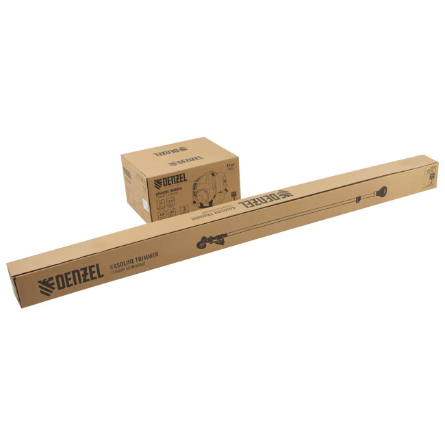 Триммер бензиновый DT 33, 33 см3, 1.8 л. с, неразъемная штанга, состоит из 2 частей Denzel в Красноярске