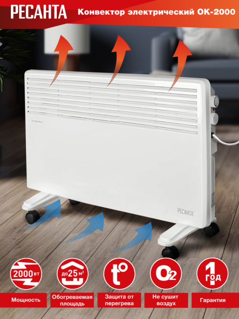 Конвектор РЕСАНТА ОК-2000 в Красноярске Конвектор РЕСАНТА ОК-2000 в Красноярске