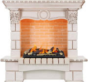 Каминокомплект Pierre Luxe угловой - Слоновая кость / Шампань с очагом Cassette 600 LNH-INT (с дровами) Каминокомплект Pierre Luxe угловой - Слоновая кость / Шампань с очагом Cassette 600 LNH-INT (с дровами)