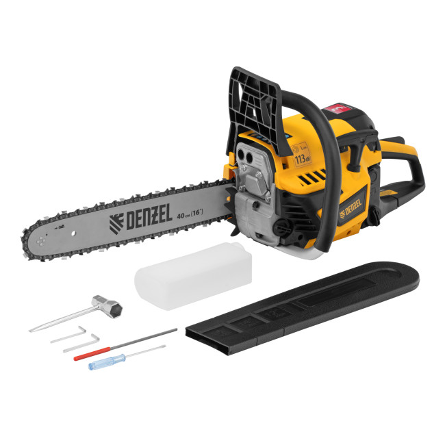 Пила цепная бензиновая DS-4516, шина 40 см, 45 см3, 2,5 л.с, шаг 0,325, паз 1,5 мм, 64 звена Denzel в Красноярске