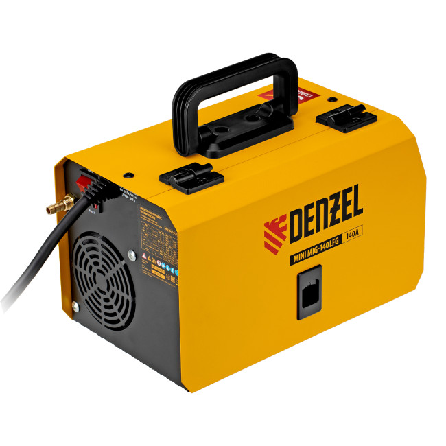 Аппарат инвертор. полуавтомат. сварки Mini MIG-140LFG, 140 А, ПВ 60%// Denzel в Красноярске