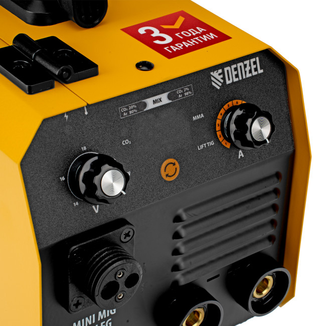 Аппарат инвертор. полуавтомат. сварки Mini MIG-140LFG, 140 А, ПВ 60%// Denzel в Красноярске