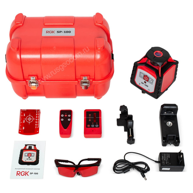 Ротационный нивелир RGK SP-100 с калибровкой в Красноярске