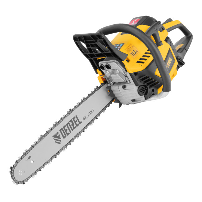 Пила цепная бензиновая DS-5218, шина 45 см, 52 см3, 3 л.с, шаг 0,325, паз 1,5 мм, 72 звена Denzel в Красноярске