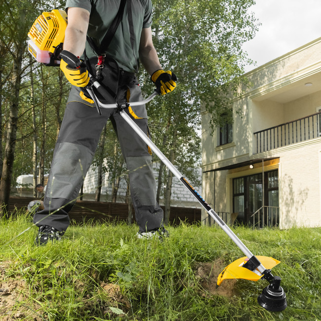 Триммер бензиновый DT 43, 43 см3, 2.5 л. с, неразъемная штанга, состоит из 2 частей Denzel в Красноярске