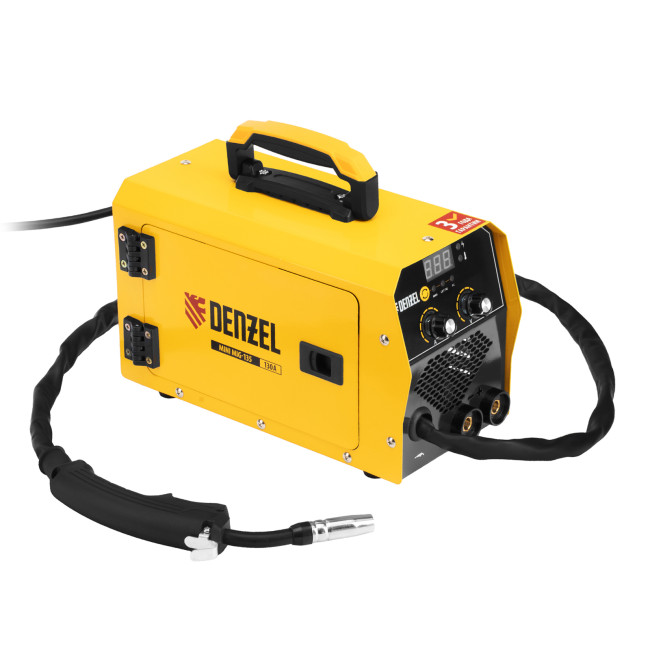 Аппарат инвертор. полуавтомат. сварки Mini MIG-135, 130 А, ПВ 60%// Denzel в Красноярске Аппарат инвертор. полуавтомат. сварки Mini MIG-135, 130 А, ПВ 60%// Denzel в Красноярске