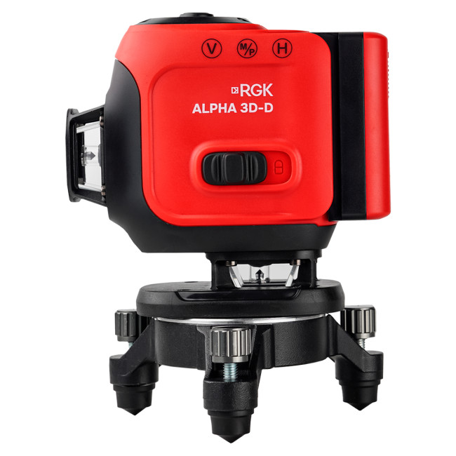 Лазерный уровень RGK ALPHA 3D-D с зелёным лучом в Красноярске