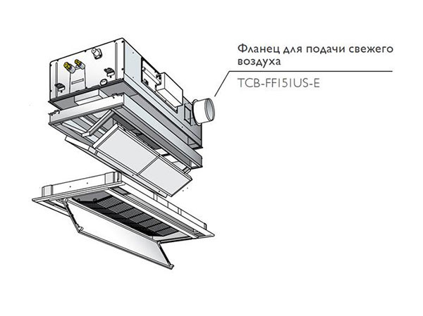 Toshiba Фланец для подачи свежего воздуха (TCB-FF151US-E) в Красноярске