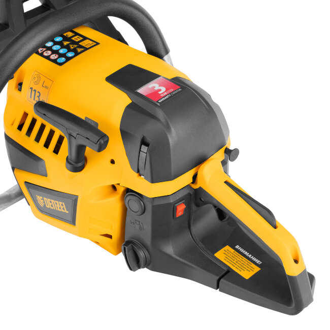 Пила цепная бензиновая DS-5820, шина 50 см, 58 см3, 3.6 л.с, шаг 0,325, паз 1,5 мм, 76 звеньев Denzel в Красноярске