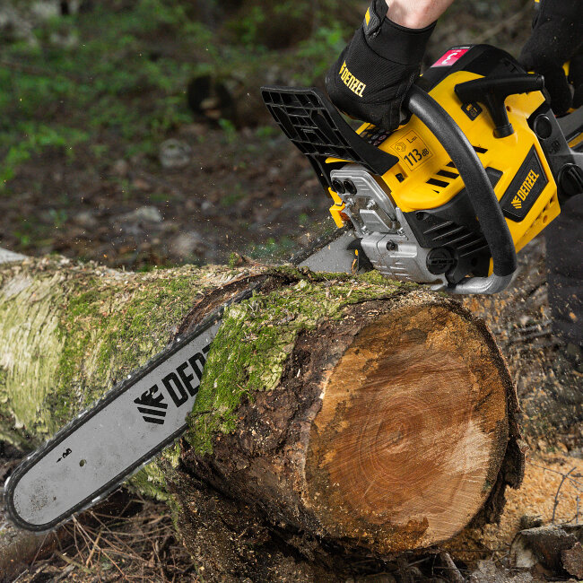 Пила цепная бензиновая DS-5820, шина 50 см, 58 см3, 3.6 л.с, шаг 0,325, паз 1,5 мм, 76 звеньев Denzel в Красноярске