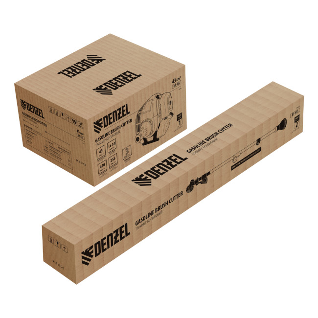 Триммер бензиновый DT 43S, 43 см3, 2.5 л. с, разъемная штанга, состоит из 2 частей Denzel в Красноярске