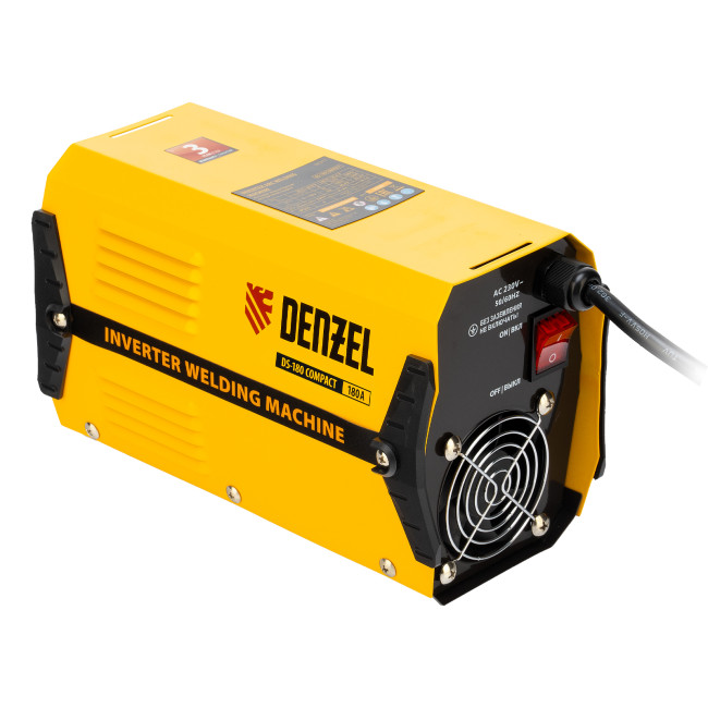 Аппарат инверторный дуговой сварки DS-180 Compact, 180 А, ПВ 70%, диаметр электрода 1.6-4 мм Denzel в Красноярске Аппарат инверторный дуговой сварки DS-180 Compact, 180 А, ПВ 70%, диаметр электрода 1.6-4 мм Denzel в Красноярске
