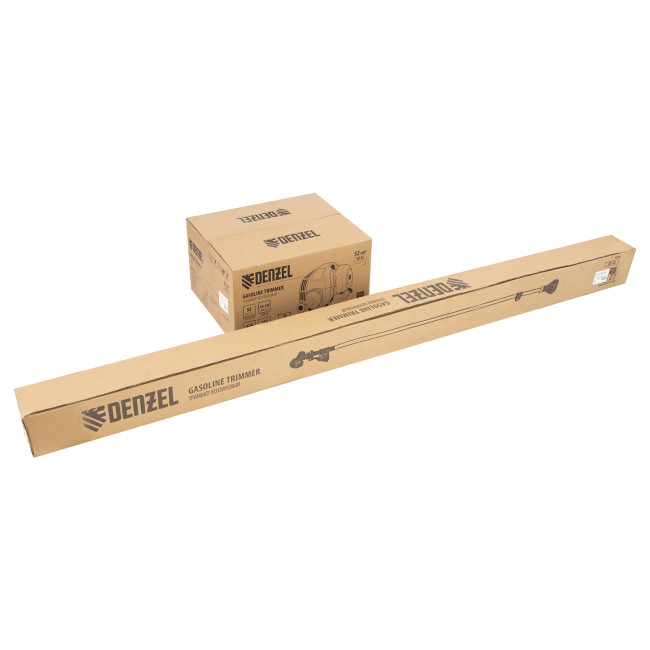 Триммер бензиновый DT 52, 52 см3, 3 л. с, неразъемная штанга, состоит из 2 частей Denzel в Красноярске