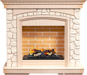 Каминокомплект Glasgow - Слоновая кость с патиной/Белый с очагом Cassette 400 LNH-INT (с дровами) Каминокомплект Glasgow - Слоновая кость с патиной/Белый с очагом Cassette 400 LNH-INT (с дровами)