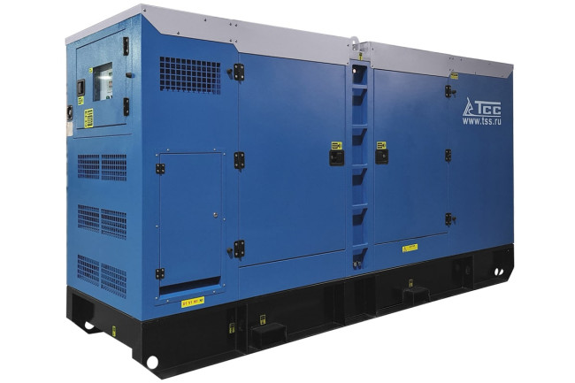 Дизельный генератор ТСС АД-200С-Т400 в шумозащитном кожухе в Красноярске