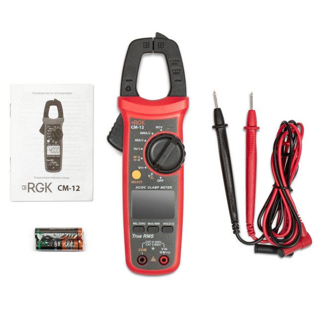 Токовые клещи RGK CM-12 с поверкой в Красноярске