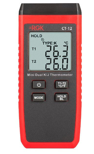 Термометр RGK CT-12 с зондом температуры воздуха TR-10A, поверхностным зондом TR-10S и погружным зондом температуры TR-10W в Красноярске