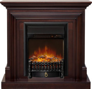 Каминокомплект Bradford - Темный дуб с очагом Fobos FX M Black RC