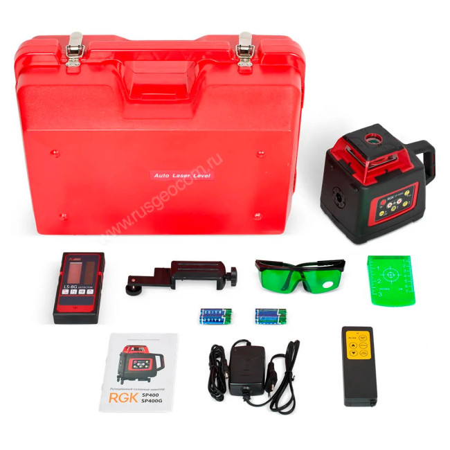Ротационный нивелир RGK SP-400G с калибровкой в Красноярске