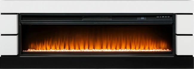 Каминокомплект Modern 60 SFT (Разборный) - Белый с черным с очагом Vision 60 LED в Красноярске