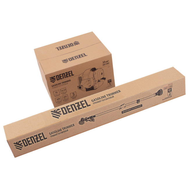 Триммер бензиновый DGT 330S, 33 см3, 1.8 л. с, разъемная штанга, состоит из 2 частей Denzel в Красноярске