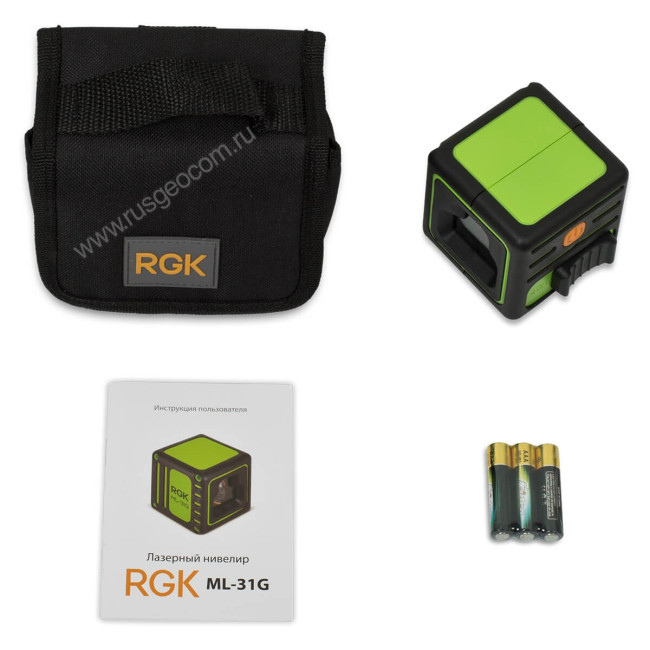Лазерный уровень RGK ML-31G с калибровкой в Красноярске