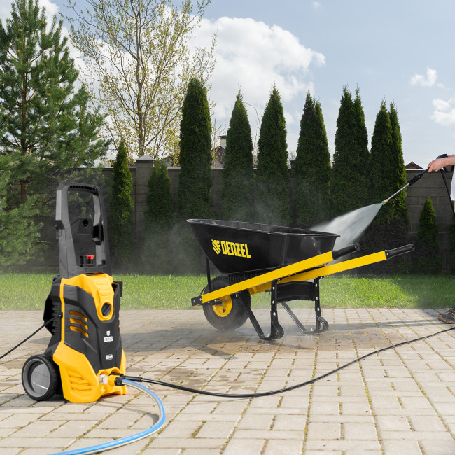 Моечная машина высокого давления R-165, 2200 Вт, 165 бар, 7 л/мин, колесная Denzel в Красноярске