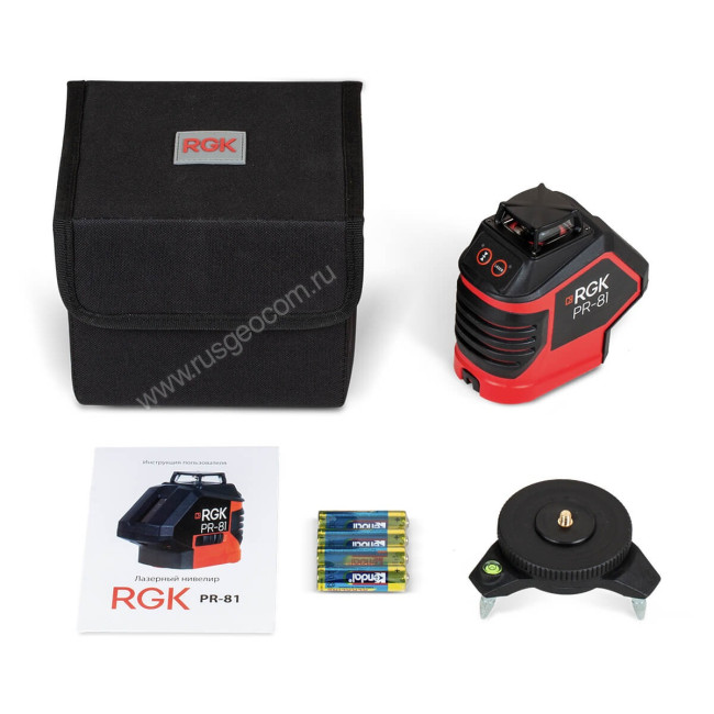 Лазерный уровень RGK PR-81 с калибровкой в Красноярске