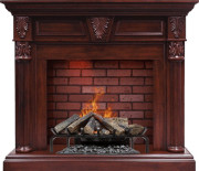 Каминокомплект Sheffield - Темная вишня с очагом Silverton Каминокомплект Sheffield - Темная вишня с очагом Silverton