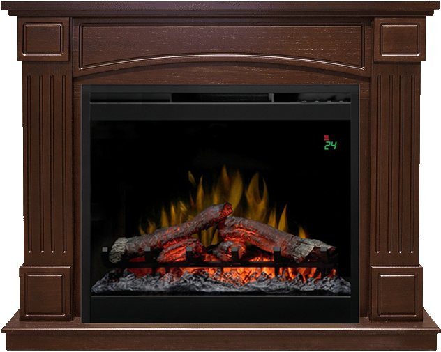 Каминокомплект Boston - Темный дуб с очагом Symphony 26'' DF2624L-INT в Красноярске