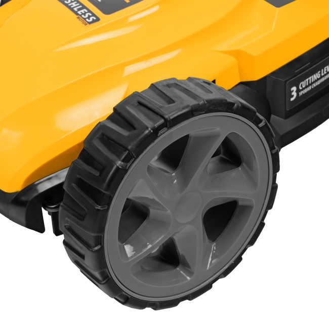 Портативная аккумуляторная газонокосилка CLM-22, Li-ion, 20В, 220 мм // Denzel в Красноярске Портативная аккумуляторная газонокосилка CLM-22, Li-ion, 20В, 220 мм // Denzel в Красноярске