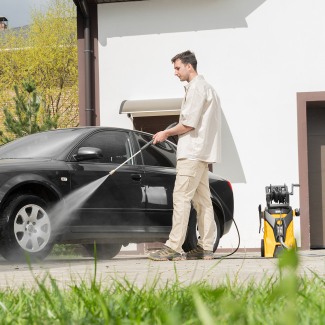 Моечная машина высокого давления R-210iD, 2600 Вт, 210 бар, 8.0 л/мин, асинхронный двигатель, барабан Denzel в Красноярске Моечная машина высокого давления R-210iD, 2600 Вт, 210 бар, 8.0 л/мин, асинхронный двигатель, барабан Denzel в Красноярске