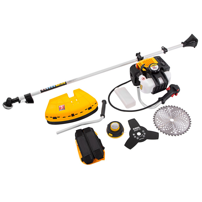 Триммер бензиновый DGT 520, 52 см3, 3 л. с, неразъемная штанга, состоит из 2 частей Denzel в Красноярске