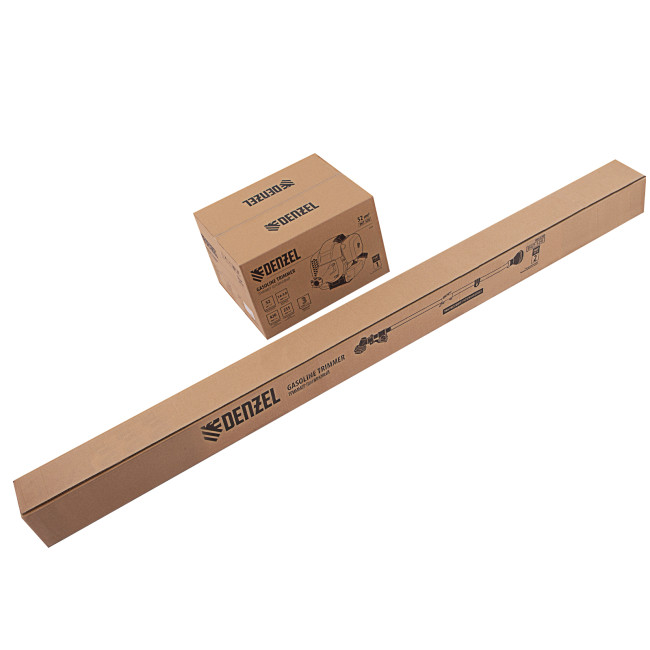 Триммер бензиновый DGT 520, 52 см3, 3 л. с, неразъемная штанга, состоит из 2 частей Denzel в Красноярске