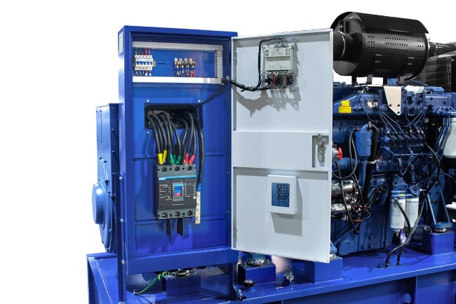 Дизельный генератор в кожухе (погодозащитном) 500 кВт ТСС АД-500С-Т400-1РПМ26 в Красноярске