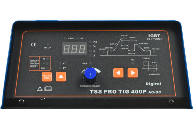 Аппарат TIG сварки алюминия TSS PRO TIG 400P AC/DC Digital в Красноярске