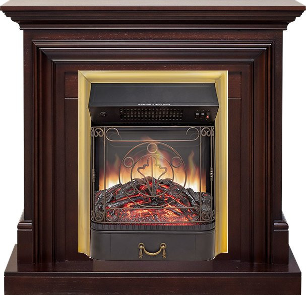 Каминокомплект Bradford - Темный дуб с очагом Majestic FX M Brass в Красноярске