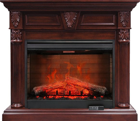 Каминокомплект Sheffield - Темная вишня с очагом Symphony 30'' DF3020-EU в Красноярске