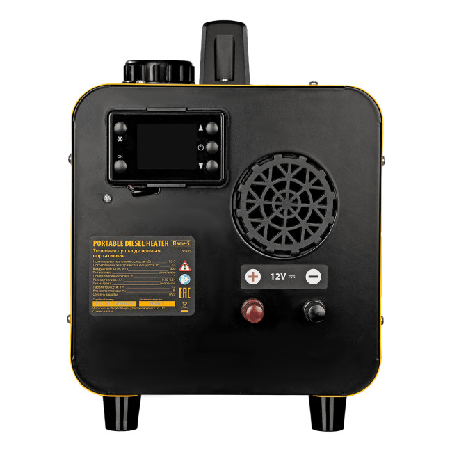 Дизельная тепловая портативная пушка  Flame-5, 5кВт, 300м3/ч, непр.наг., циф. терм. Denzel в Красноярске