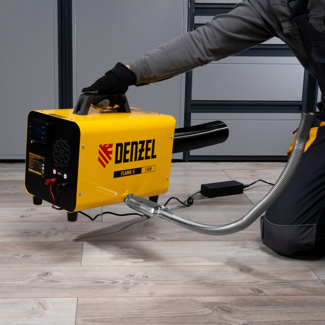 Дизельная тепловая портативная пушка  Flame-5, 5кВт, 300м3/ч, непр.наг., циф. терм. Denzel в Красноярске