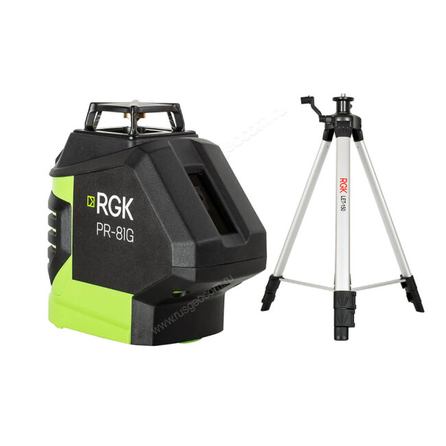 Комплект: лазерный уровень RGK PR-81G + штатив RGK LET-150 в Красноярске