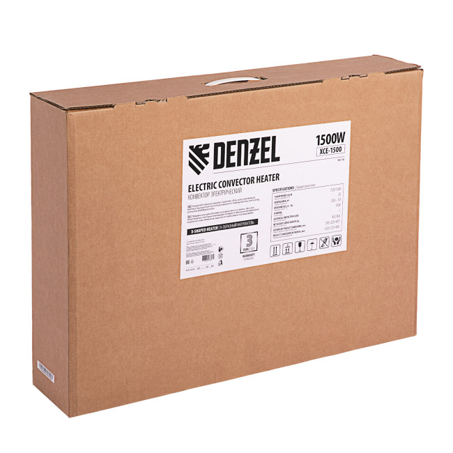 Конвектор электрический XCE-1500, 230 В, 1500 Вт, X-образный нагреватель Denzel в Красноярске Конвектор электрический XCE-1500, 230 В, 1500 Вт, X-образный нагреватель Denzel в Красноярске