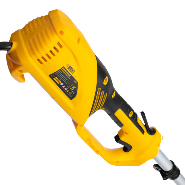 Триммер электрический TE-1200, 1200 Вт, 380 мм, катушка + диск, разборная штанга Denzel в Красноярске Триммер электрический TE-1200, 1200 Вт, 380 мм, катушка + диск, разборная штанга Denzel в Красноярске