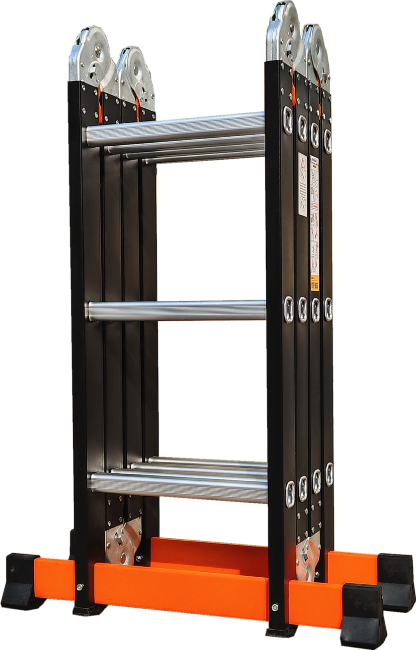 Лестница трансформер стальная, алюминиевые ступени 4x5 ТАЛМЕТ/TALMET TM-505С в Красноярске