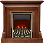 Каминокомплект Bradford - Орех с очагом Aspen Gold